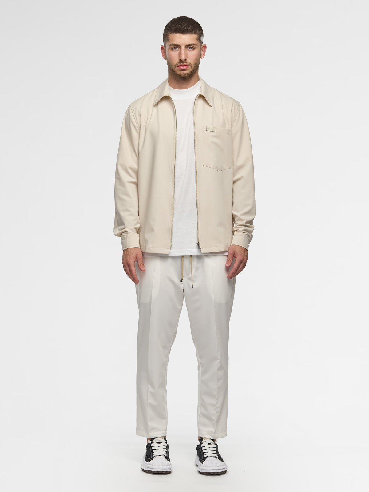 Prêt A Porter Zipper Jacket with Pocket Cream