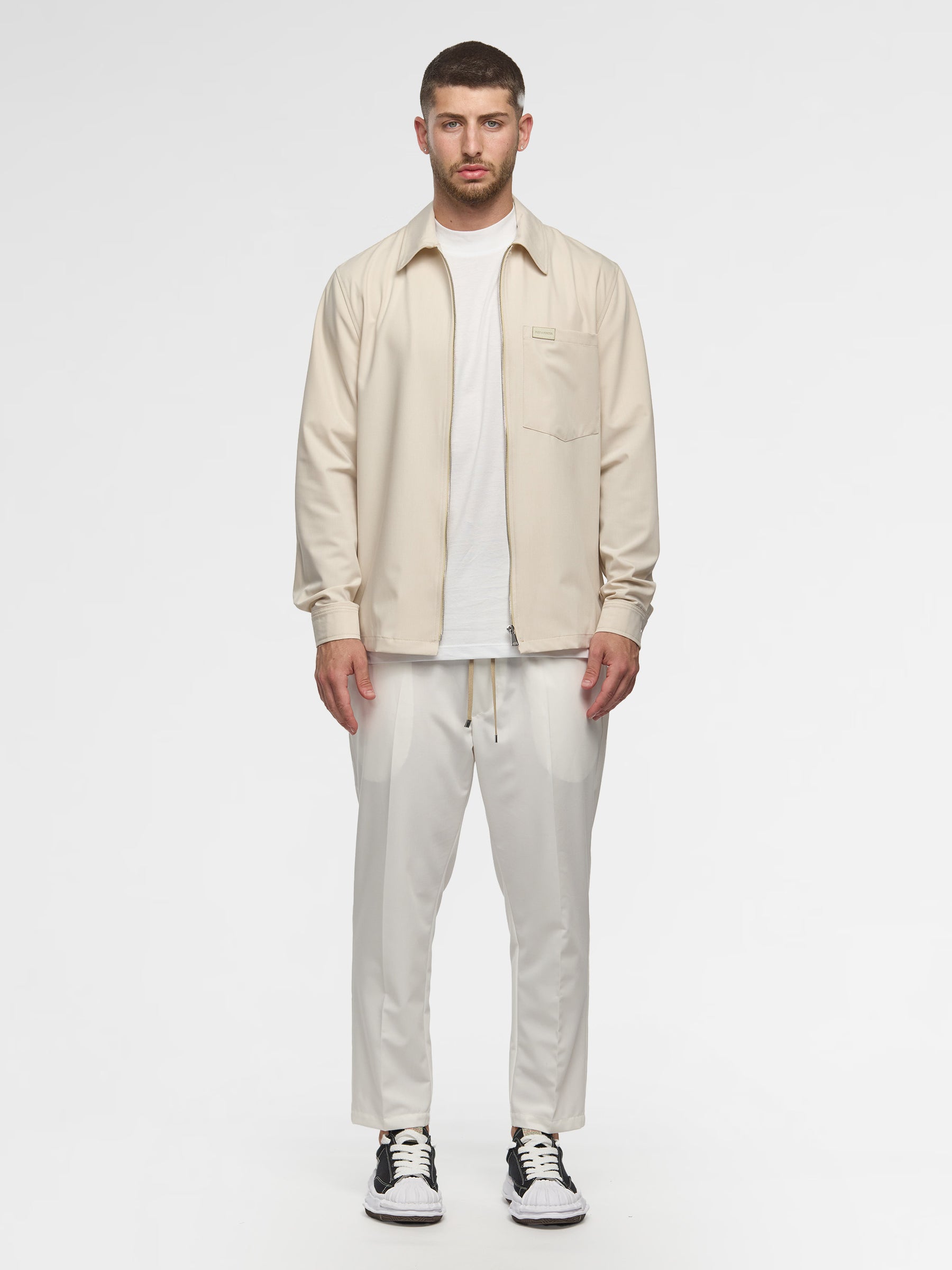 Prêt A Porter Zipper Jacket with Pocket Cream