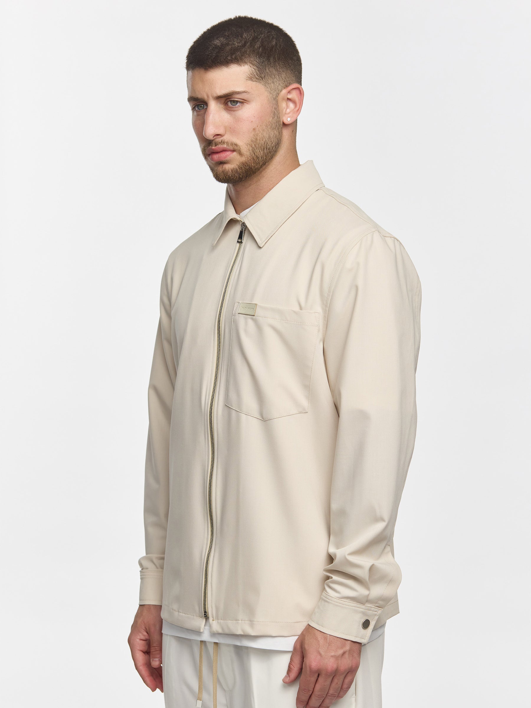 Prêt A Porter Zipper Jacket with Pocket Cream
