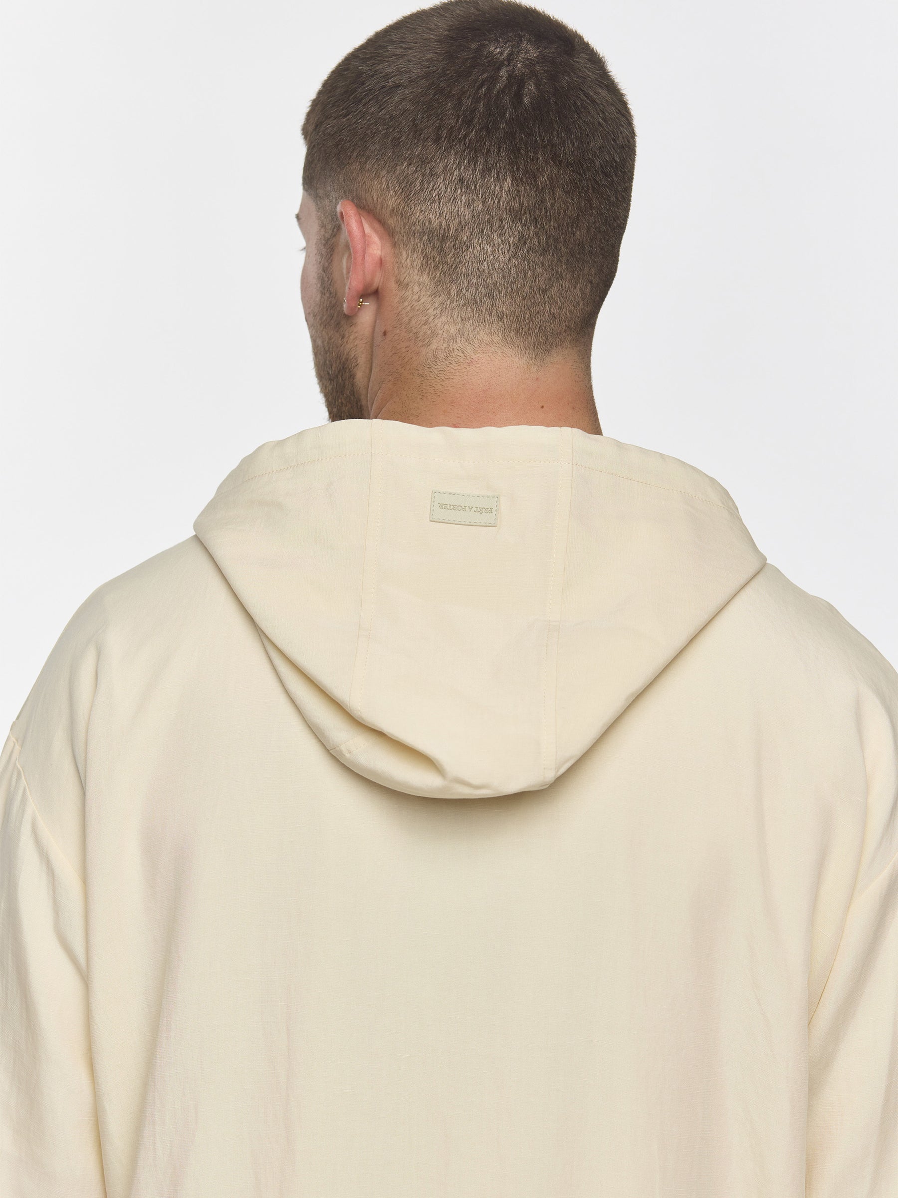 Prêt A Porter Linen Zipper Hoodie Cream