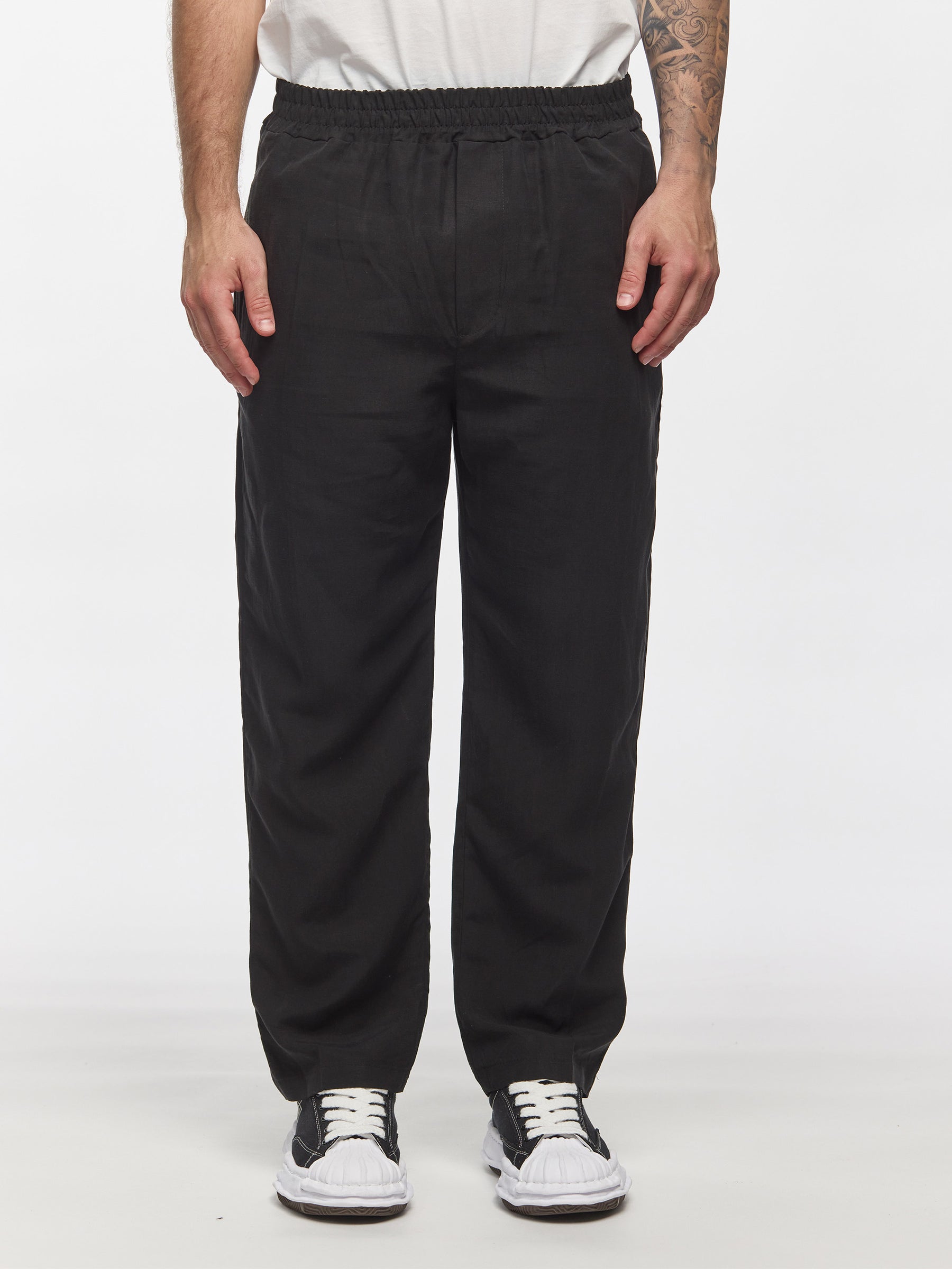 Prêt A Porter Linen Pants Black