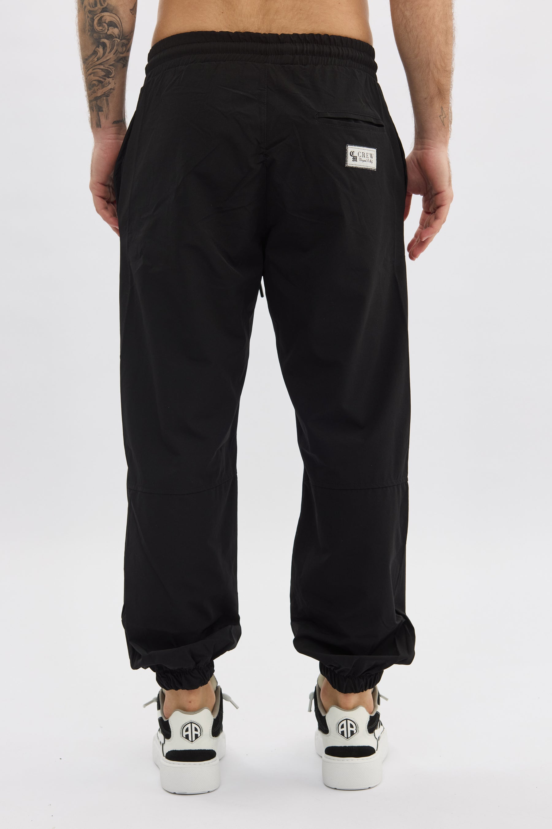 Crew Milano Black Relaxed Joggers