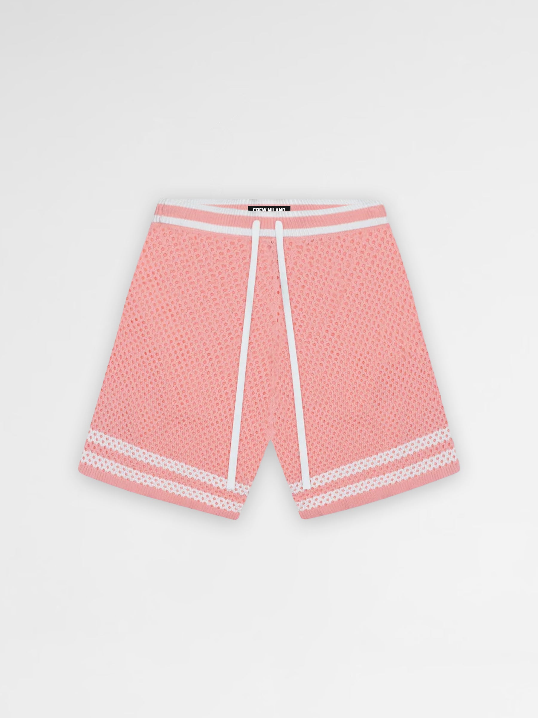 CREW Milano Tennis Shorts Knitwear Pink