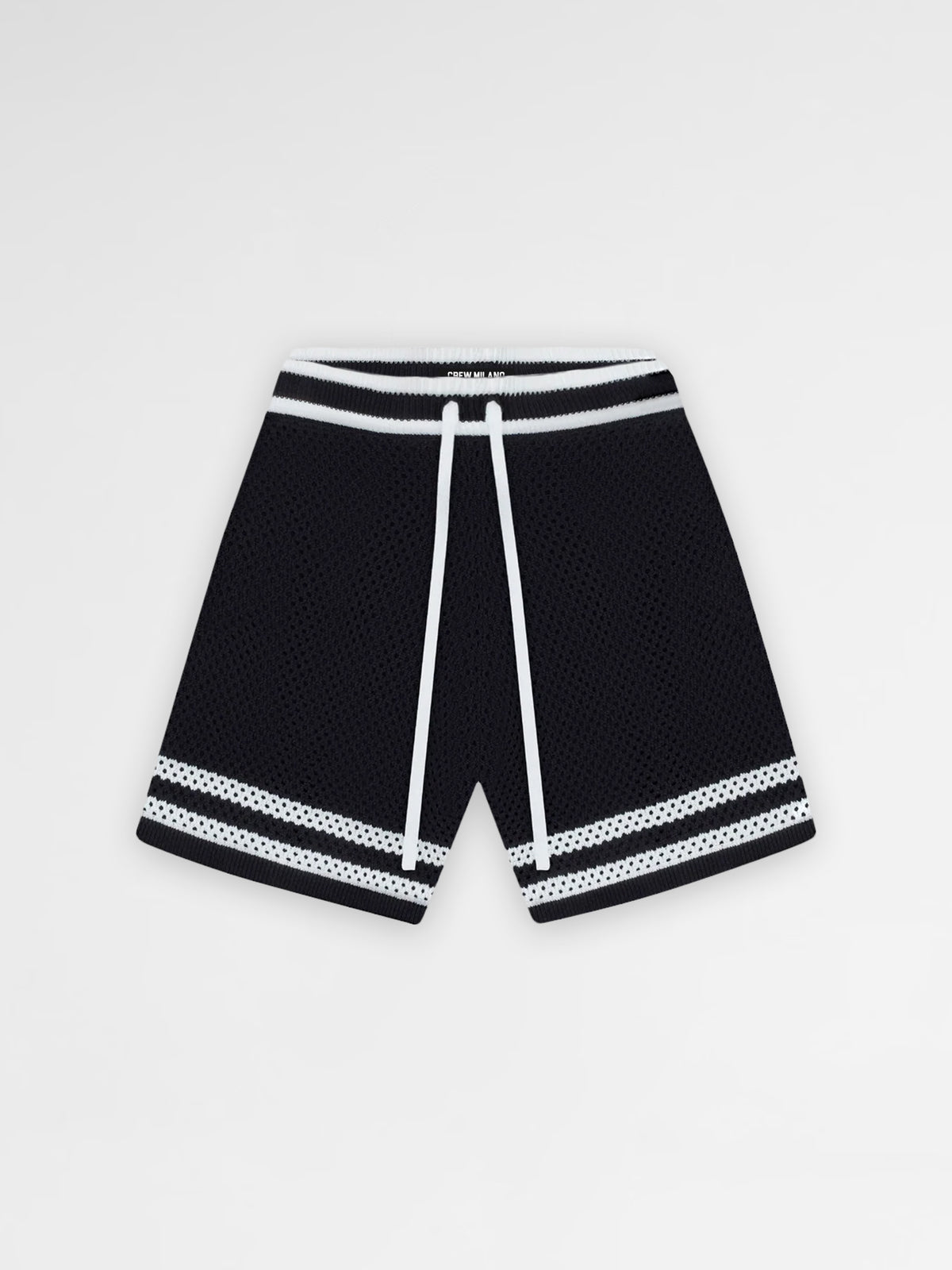 CREW Milano Tennis Shorts Knitwear Black