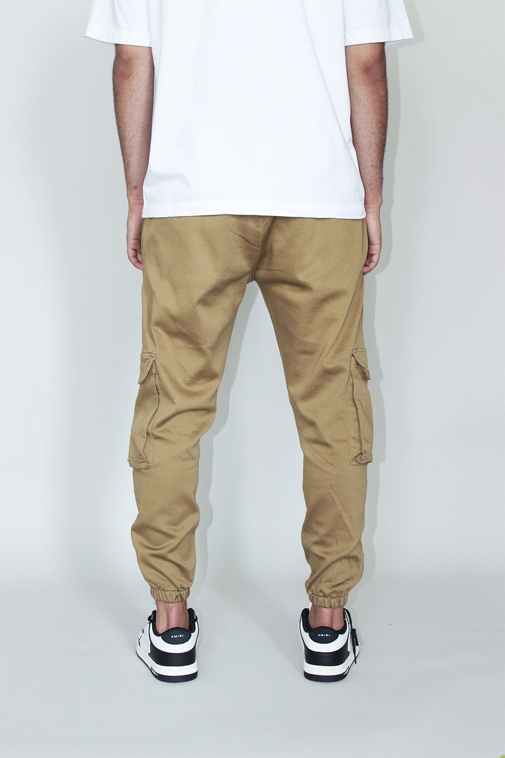 CREW Milano ROBERTO Khaki Cotton Cargo Pants