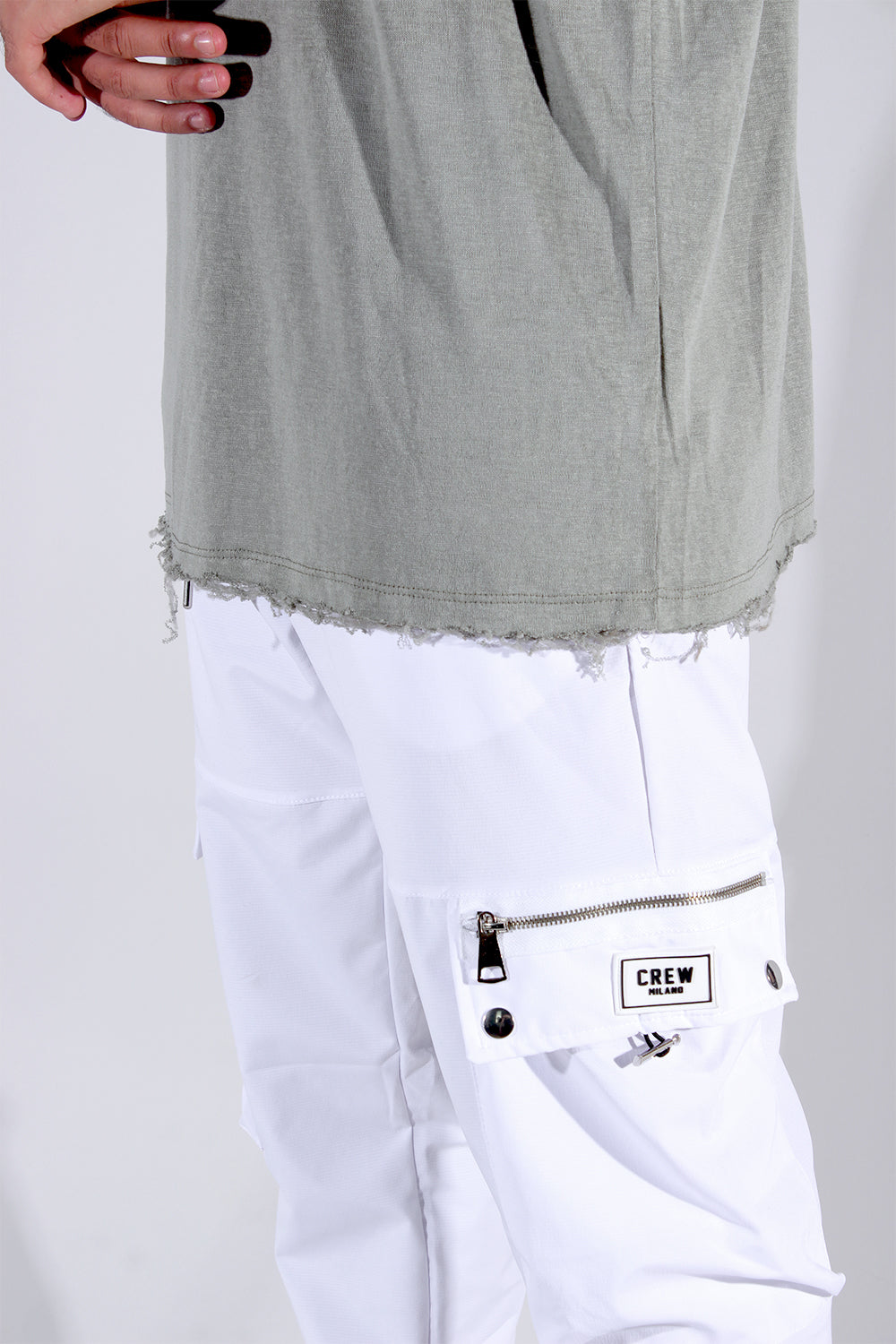 CREW Milano TULUM Green Mint Linen T-Shirt