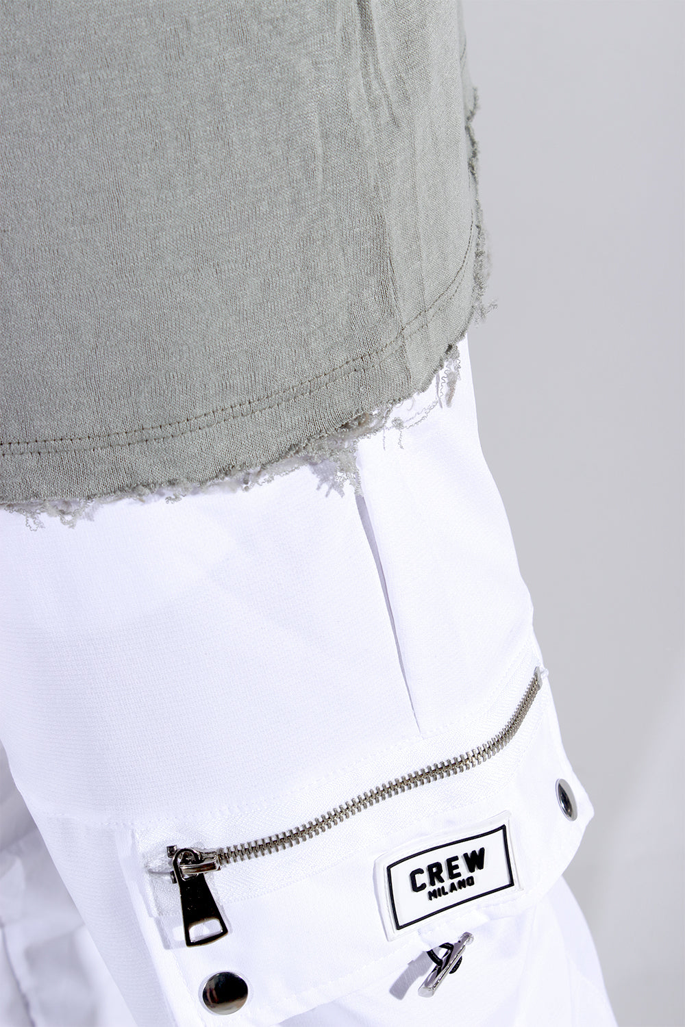 CREW Milano TULUM Green Mint Linen T-Shirt
