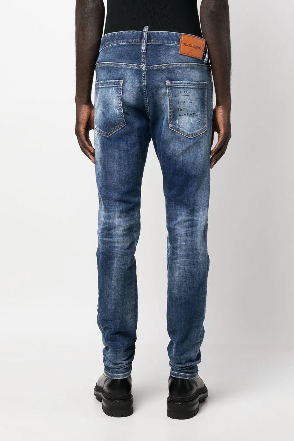 Dsquared2 slim-fit distressed-finish jeans