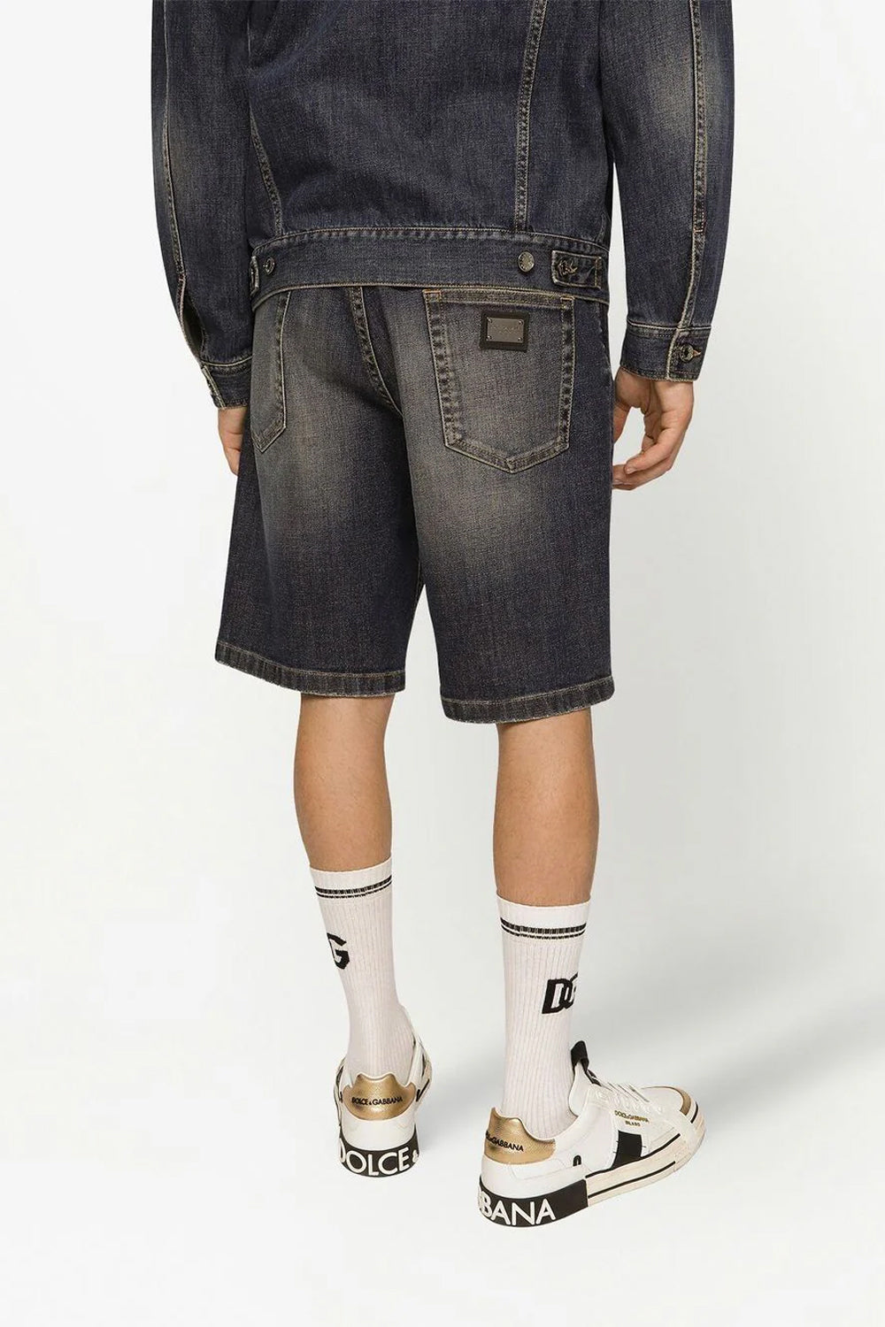 Dolce & Gabbana DG Essentials stretch denim shorts Jeans