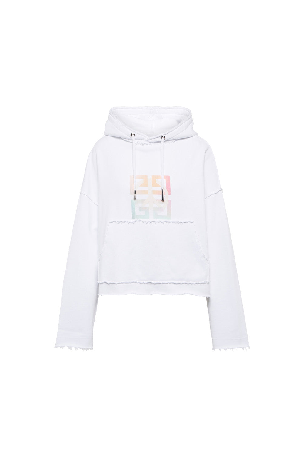Givenchy logo-print cropped hoodie