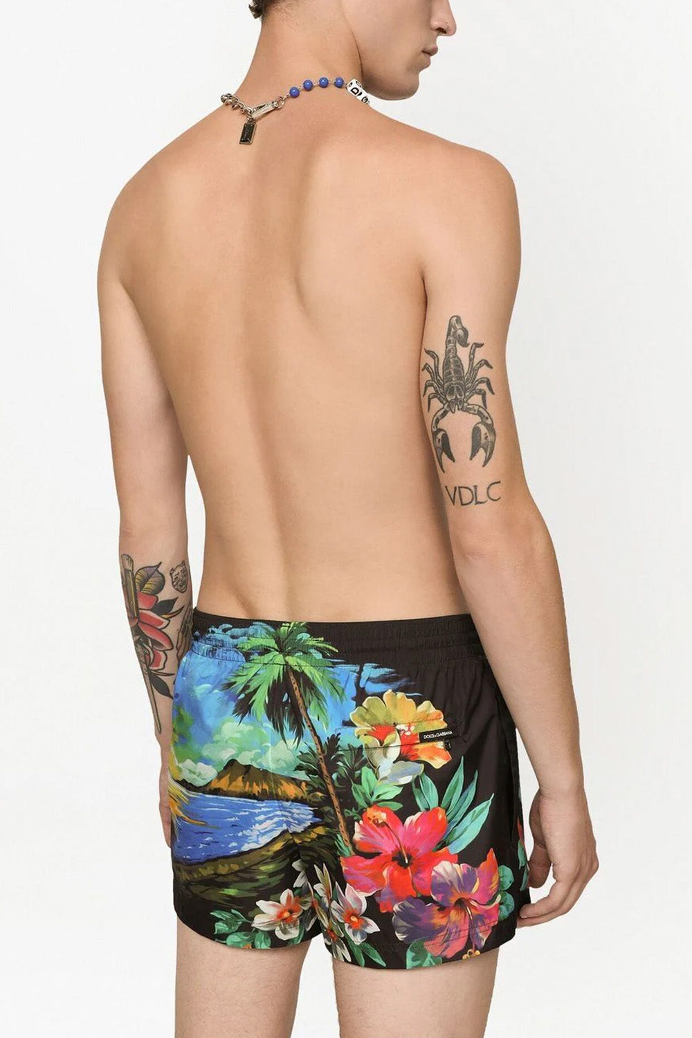 Dolce & Gabbana Hawaiian print swim shorts