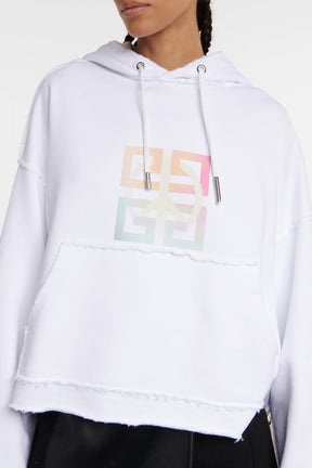 Givenchy logo-print cropped hoodie