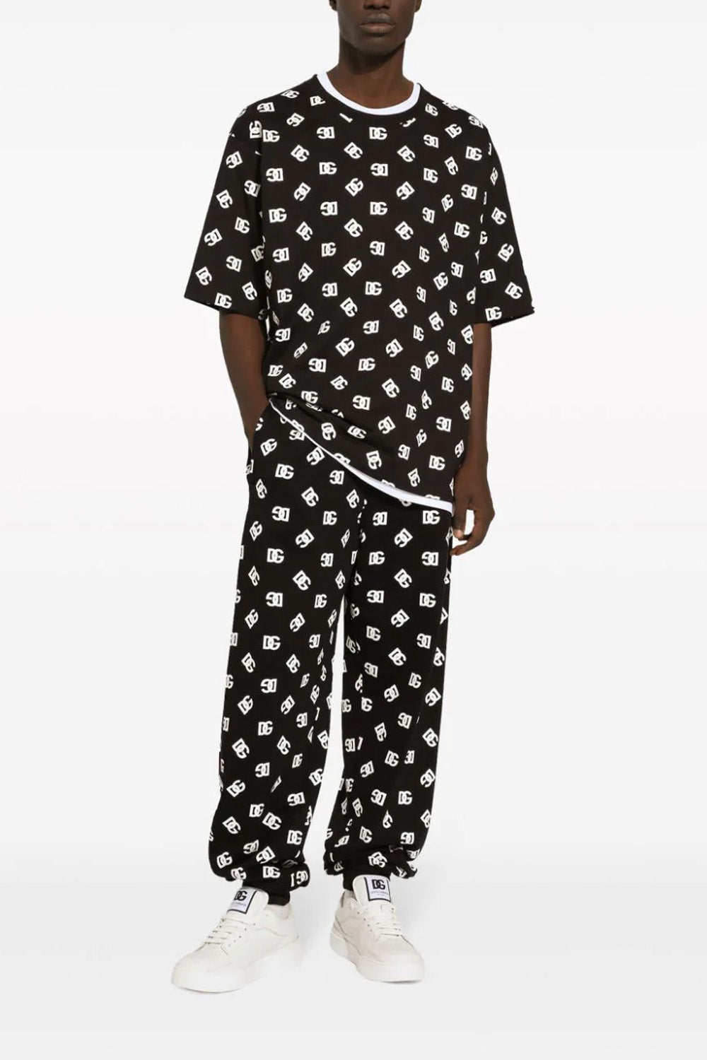 Dolce & Gabbana monogram-print cotton T-shirt