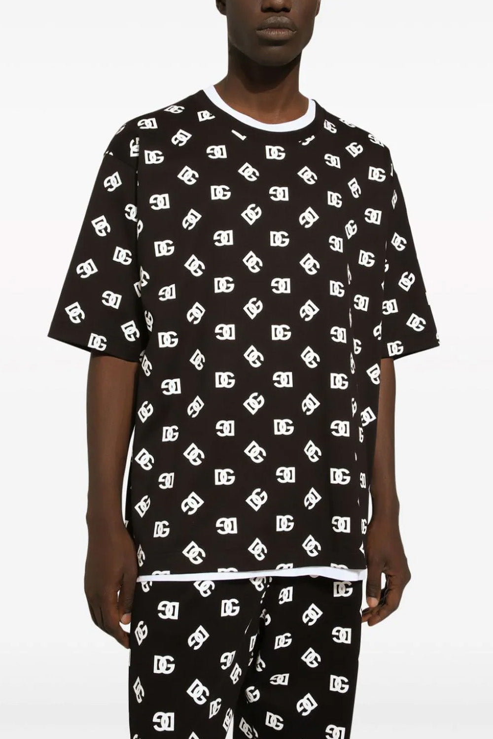 Dolce & Gabbana monogram-print cotton T-shirt