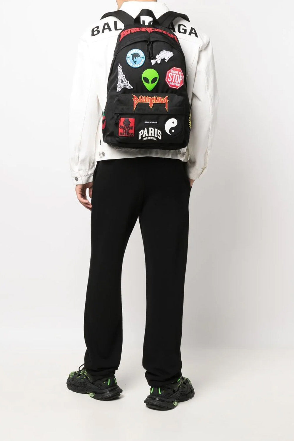 Balenciaga Explorer logo-patch backpack