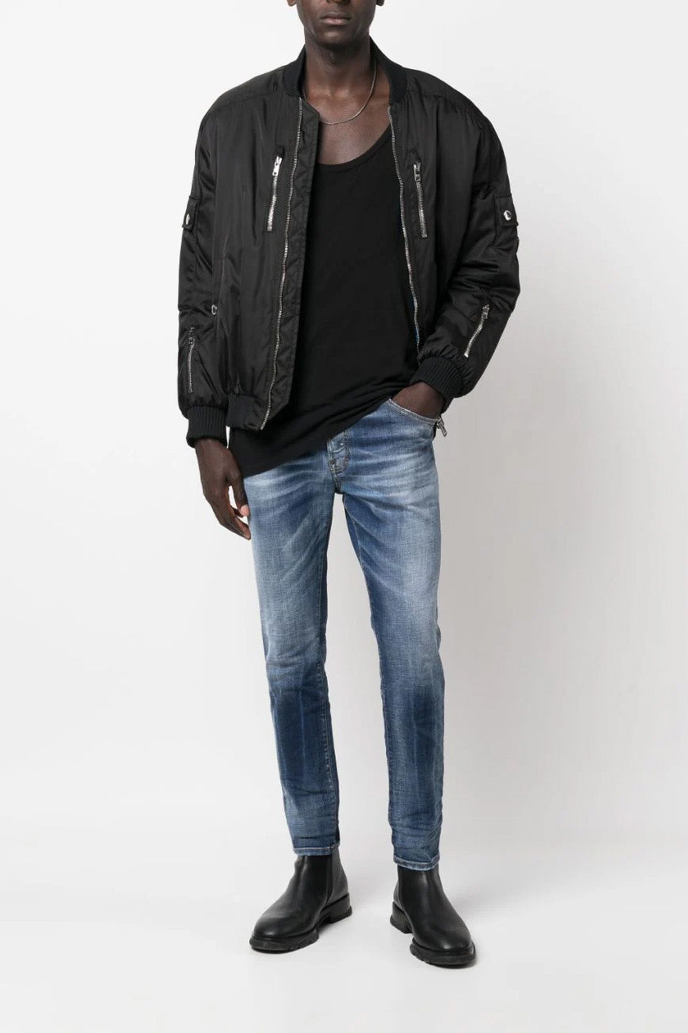 Dsquared2 washed slim-fit jeans