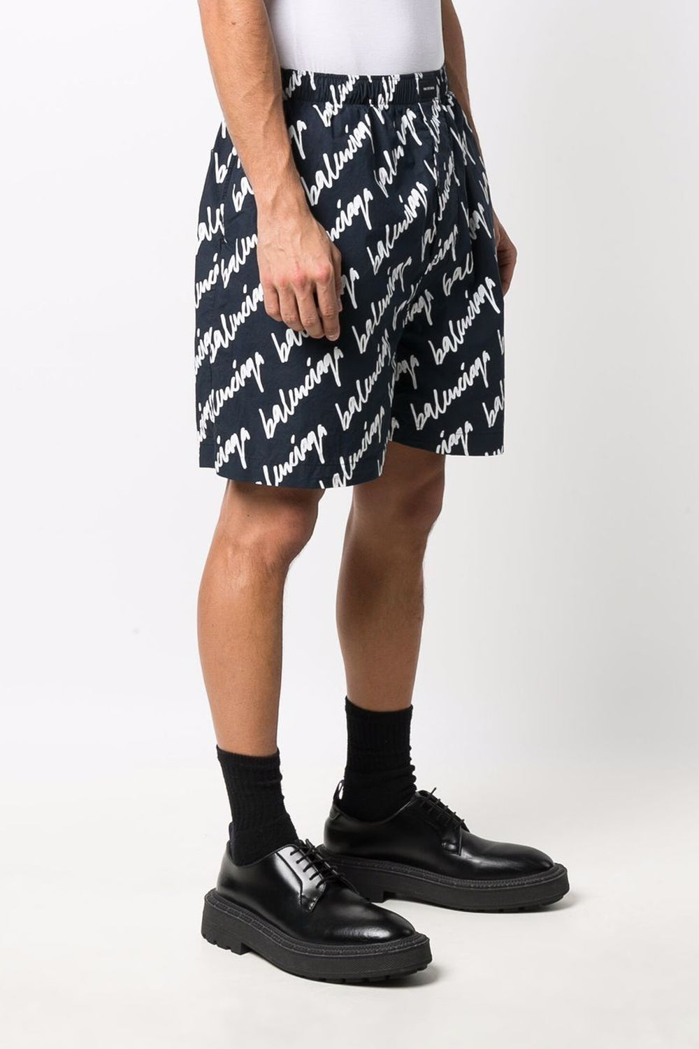 Balenciaga logo-print shorts