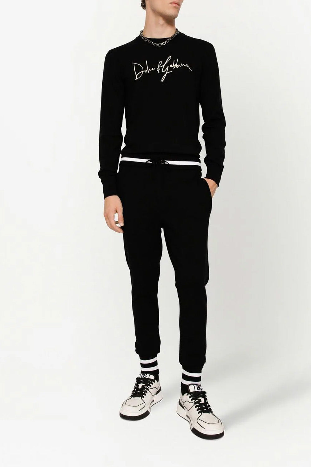 Dolce & Gabbana logo-embroidered track pants