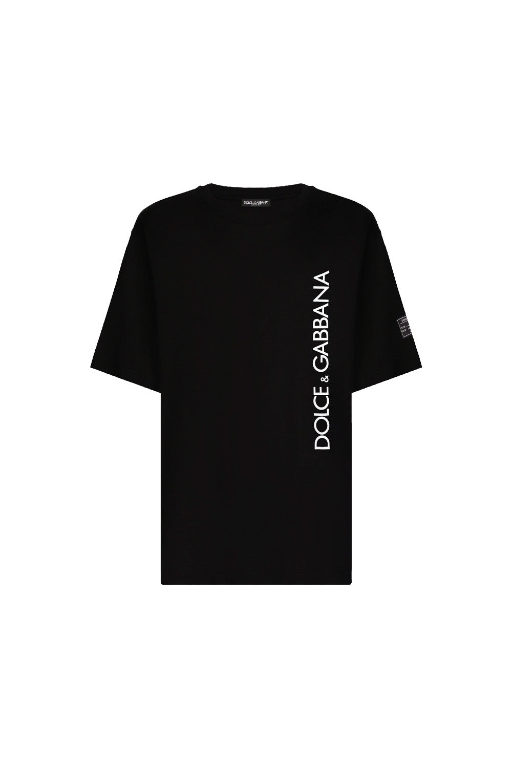 Dolce & Gabbana Short-sleeved T-shirt with vertical logo print