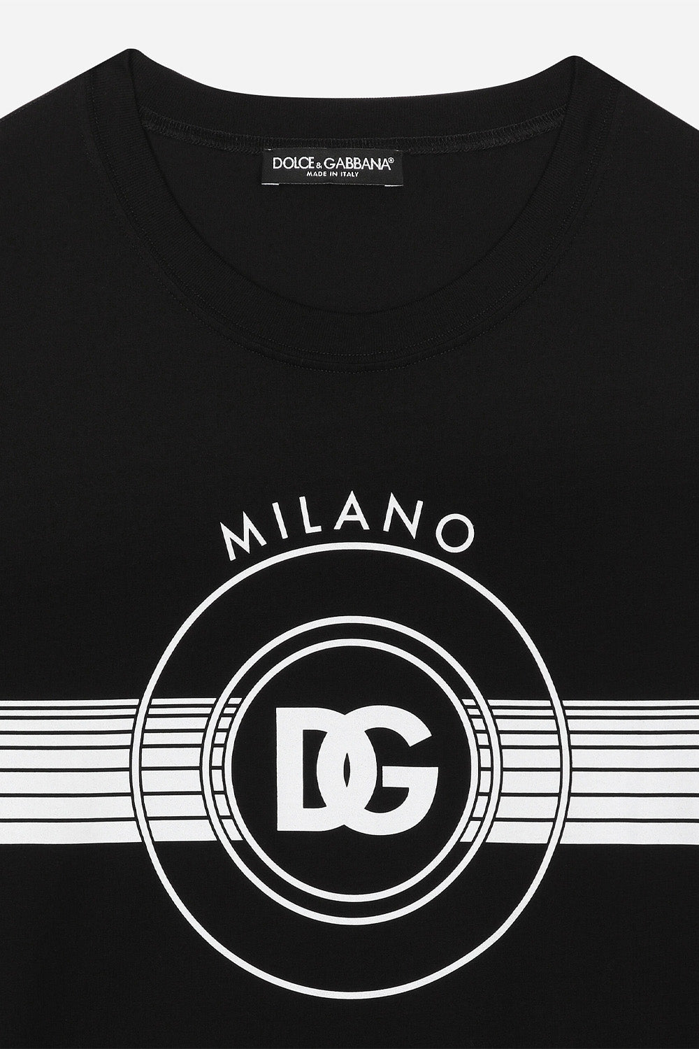 Dolce & Gabbana Short-sleeved cotton T-shirt with DG print