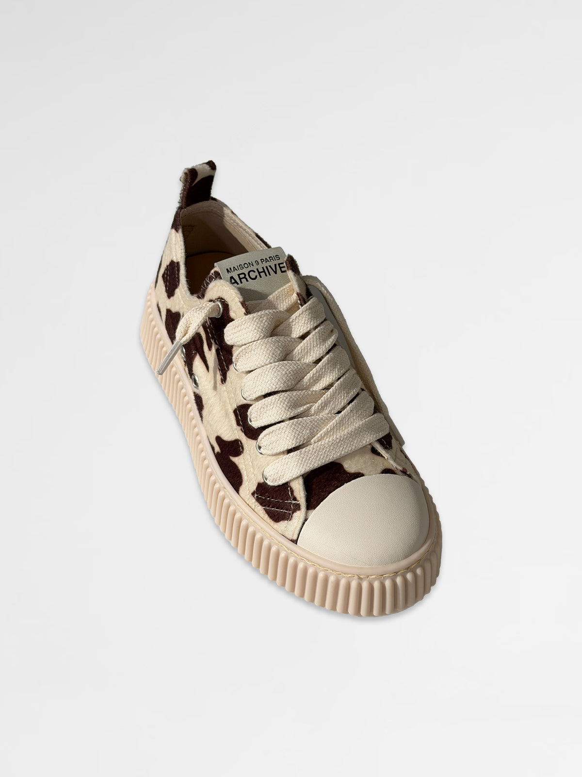 MAISON 9 PARIS Sneakers - Cow Pattern Leather