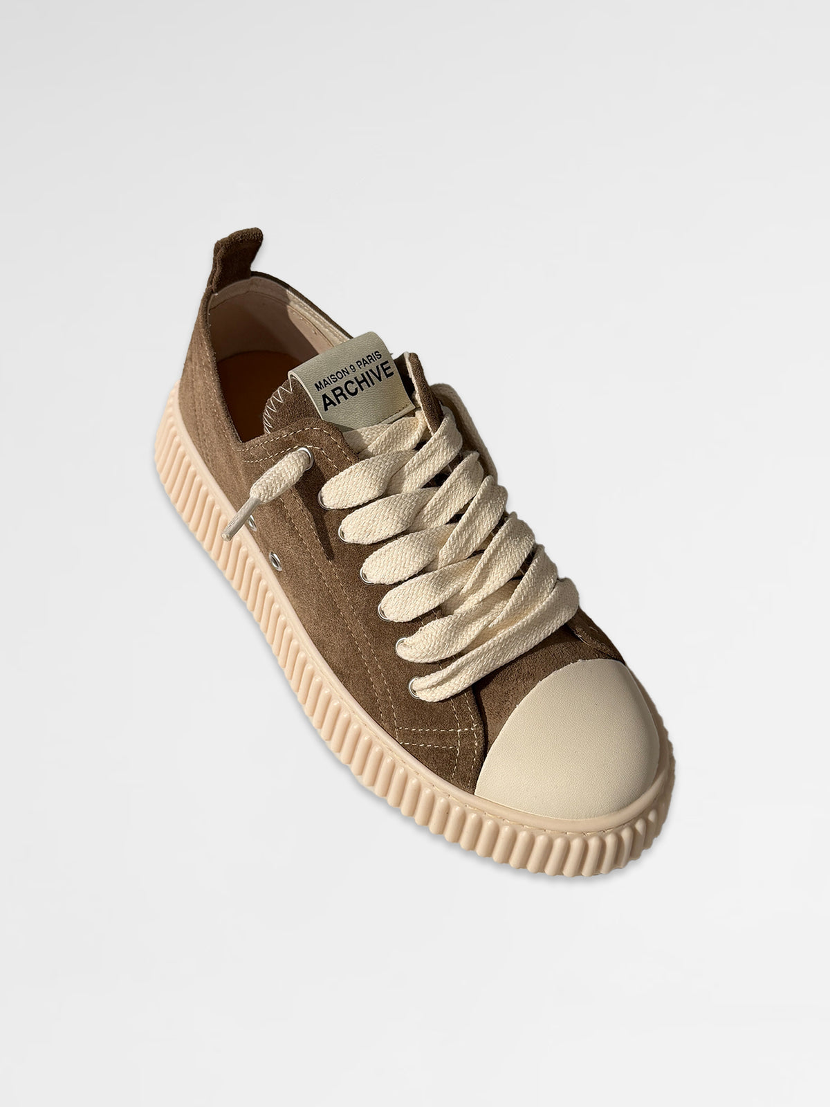 MAISON 9 PARIS Sneakers - Brown Suede Leather