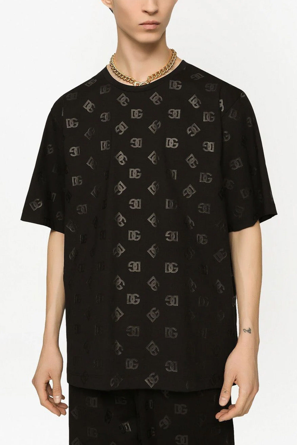 Dolce & Gabbana logo-monogram-print T-shirt