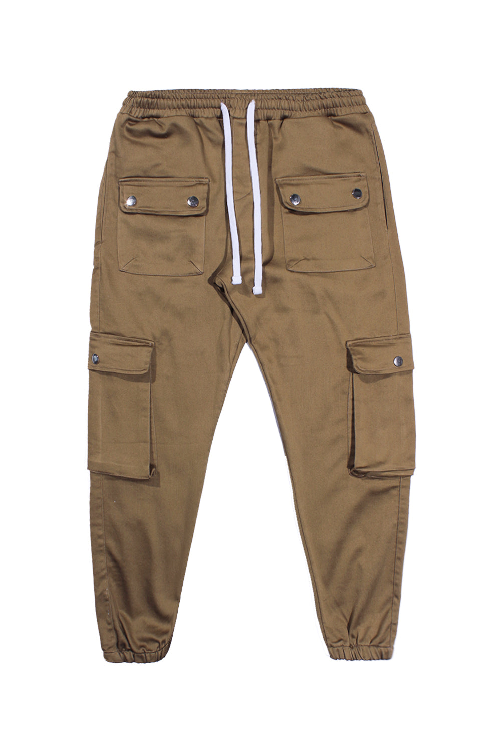 CREW Milano ROBERTO Khaki Cotton Cargo Pants