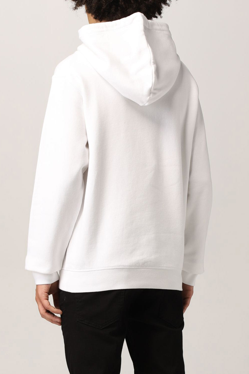 DSQUARED2 Black ICON Tape Logo Print Hoodie