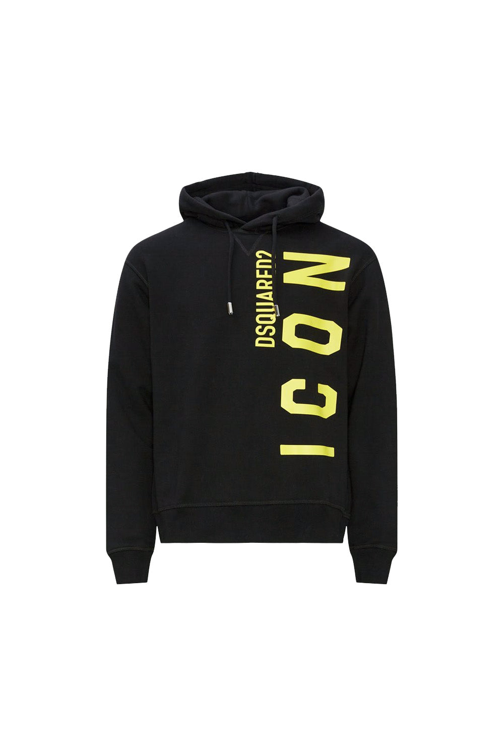 DSQUARED2 Yellow ICON Logo Print Hoodie