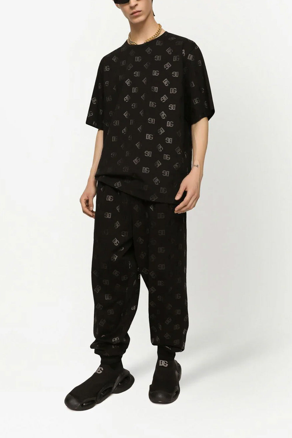 Dolce & Gabbana logo-monogram-print T-shirt