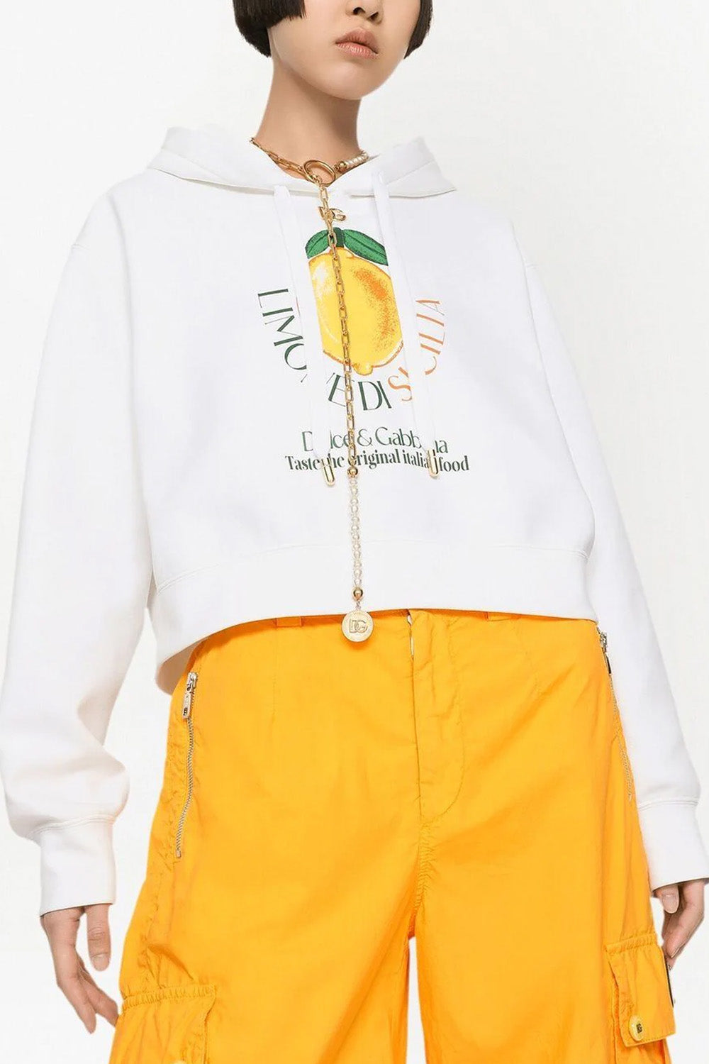 Dolce & Gabbana graphic-print drawstring hoodie