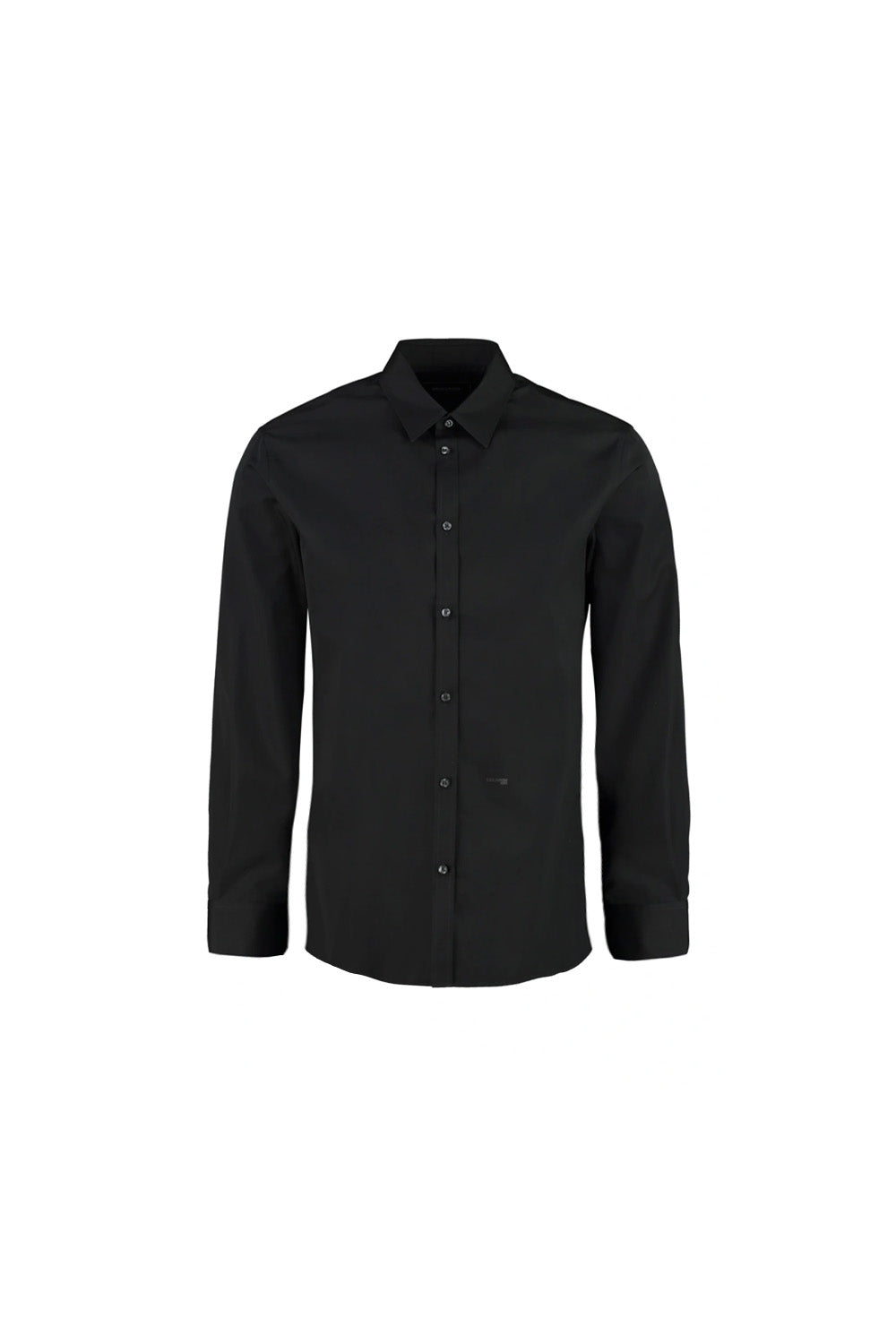 Dsquared2 logo-print black long sleeved shirt