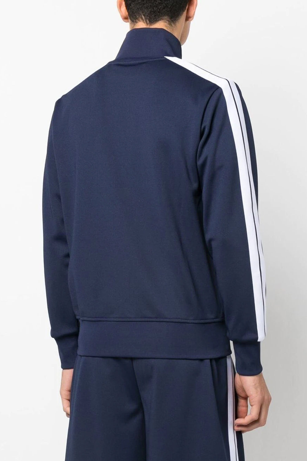 Palm Angels Classic side-stripe zipped jacket blue navy
