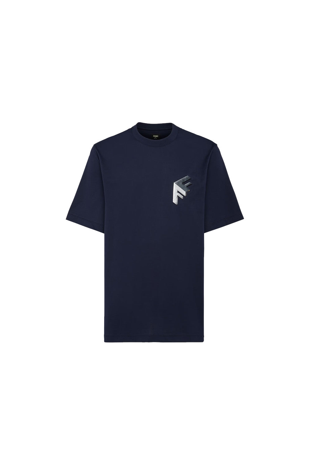 Fendi Logo Moonlight Block Crewneck T-Shirt