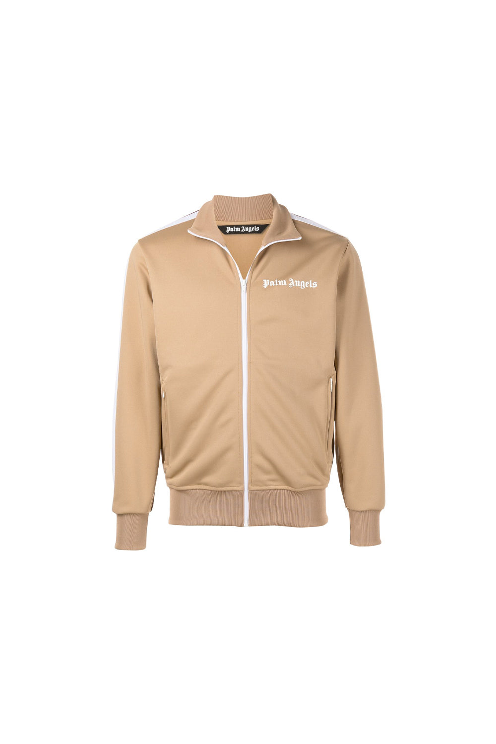 Palm Angels logo print track jacket brown