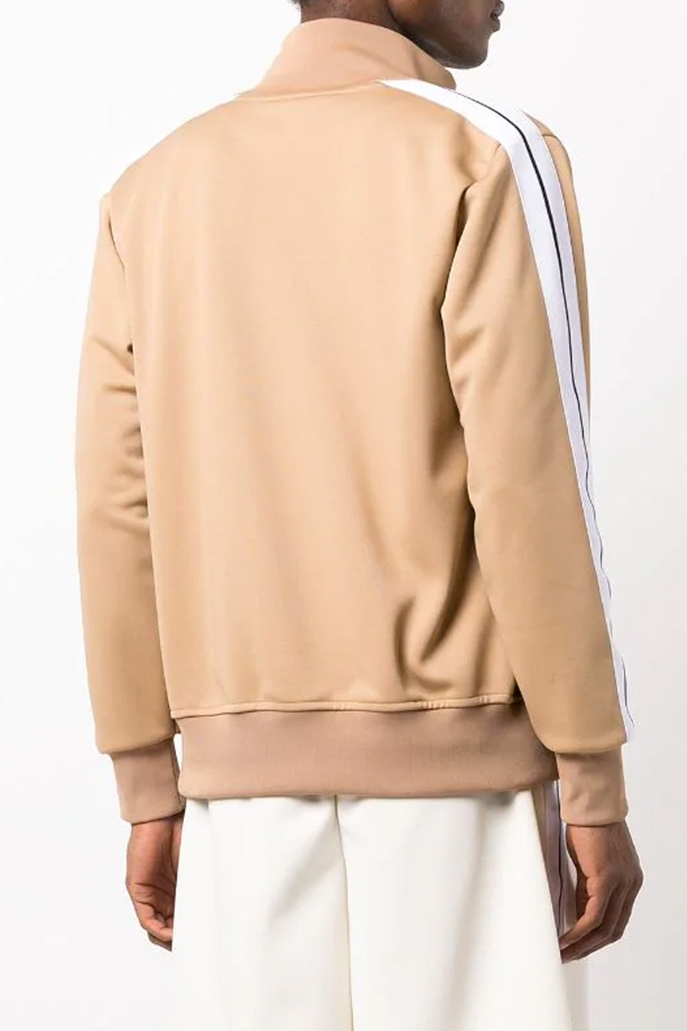 Palm Angels logo print track jacket brown