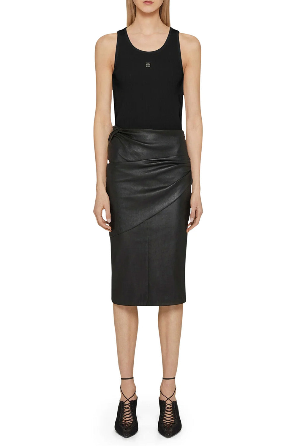 Givenchy tank top with metal logo detail