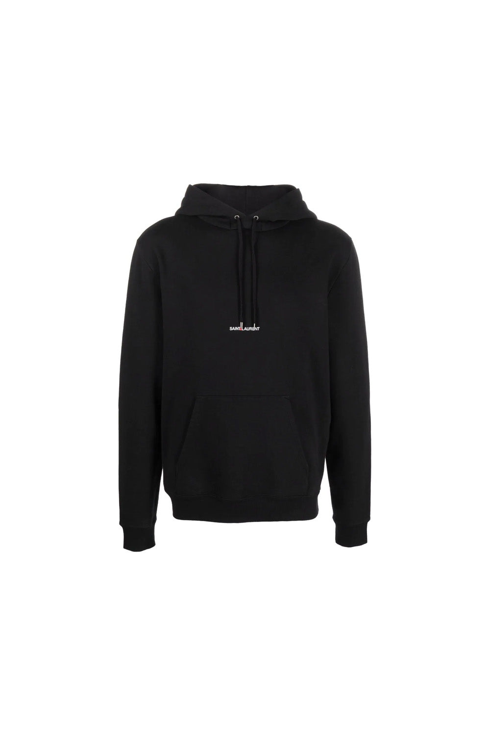 Saint Laurent logo-print hoodie black