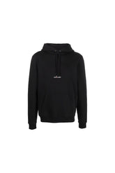 Saint Laurent logo-print hoodie black