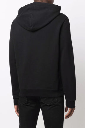 Saint Laurent logo-print hoodie black