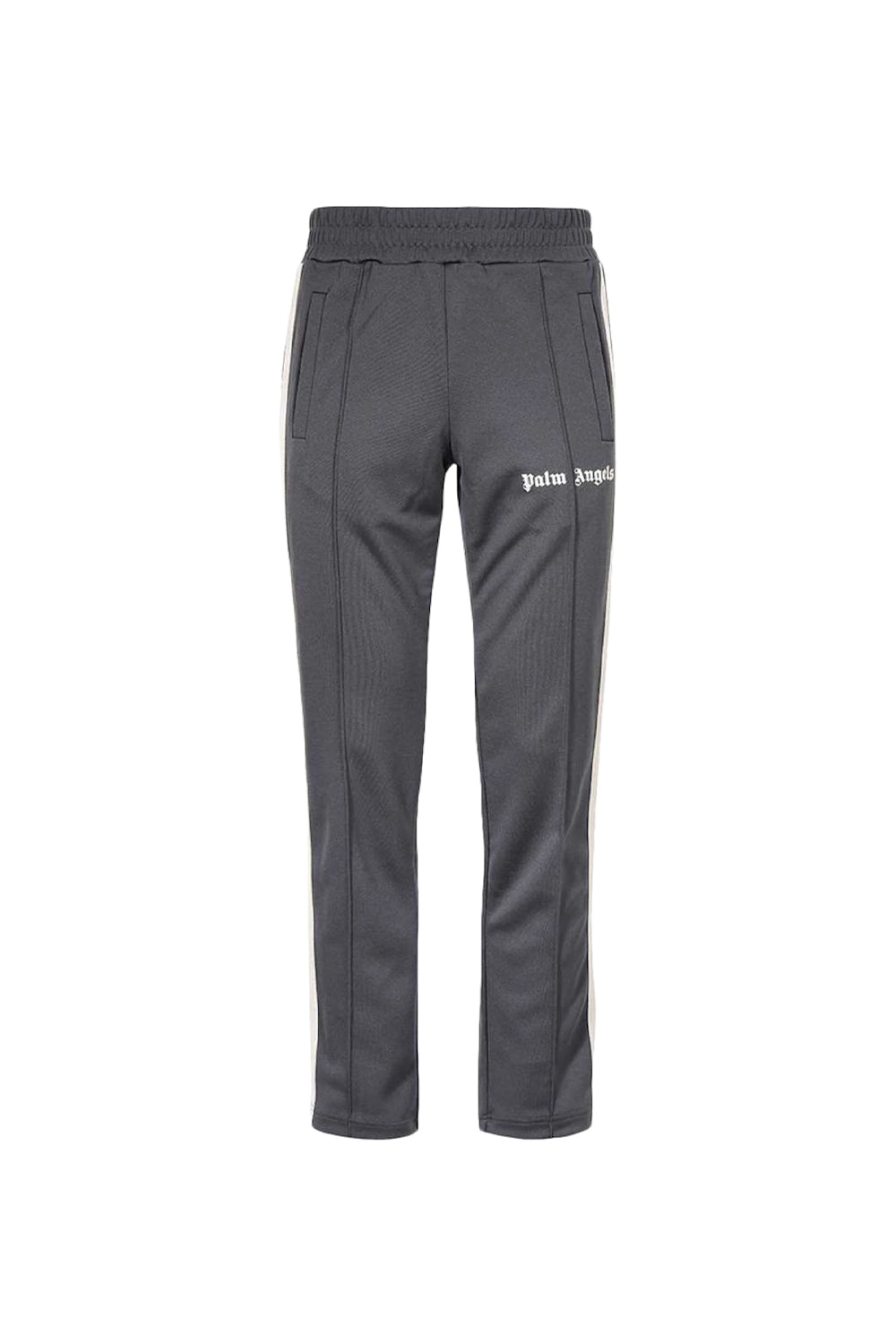 Palm Angels logo-print slim track pants dark grey
