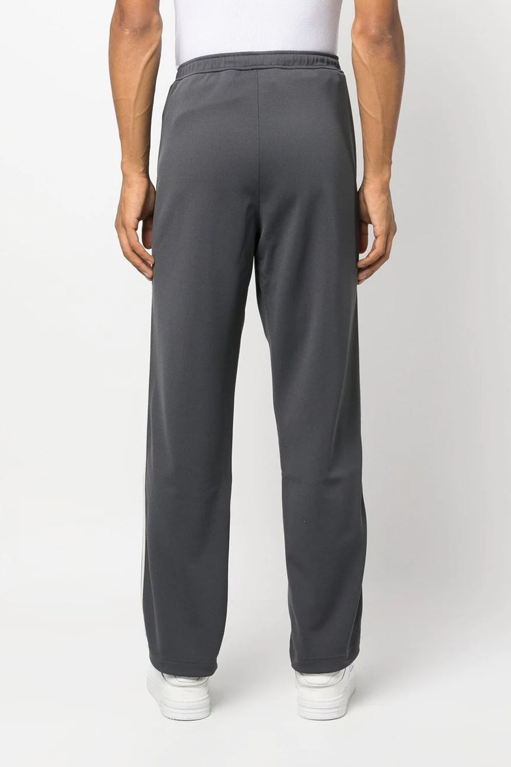 Palm Angels logo-print slim track pants dark grey