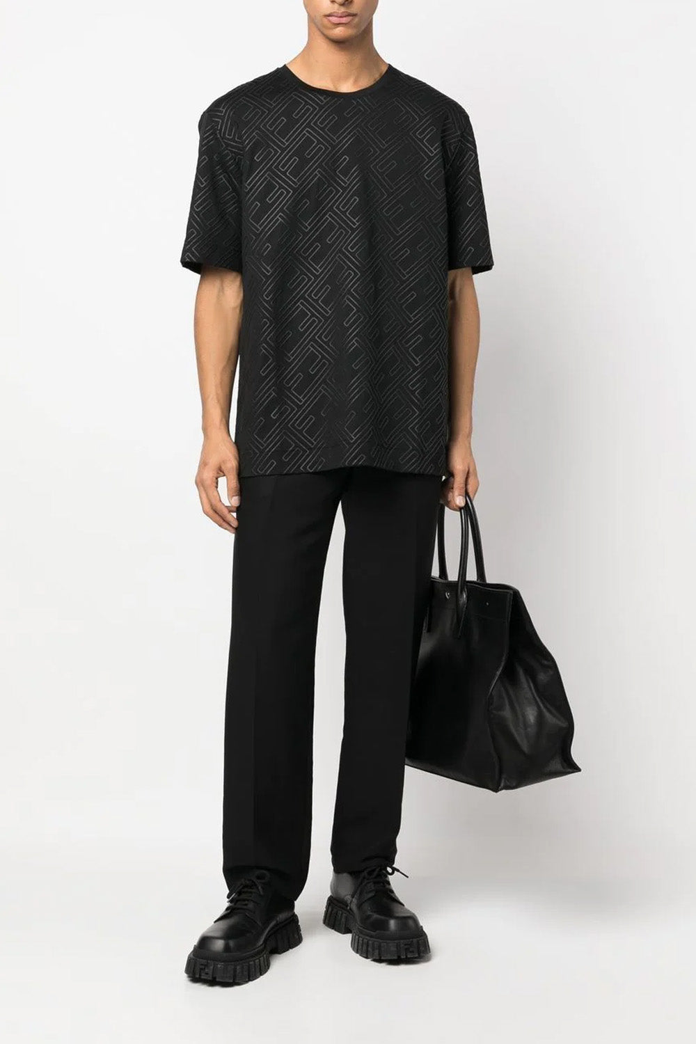 Fendi Black jersey T-shirt