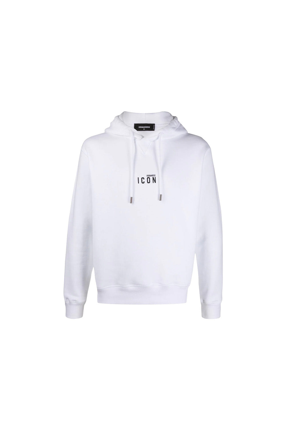 DSQUARED2 White ICON Logo Print Hoodie