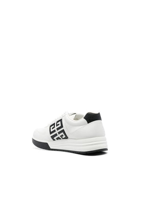 Givenchy contrasting-logo leather sneakers