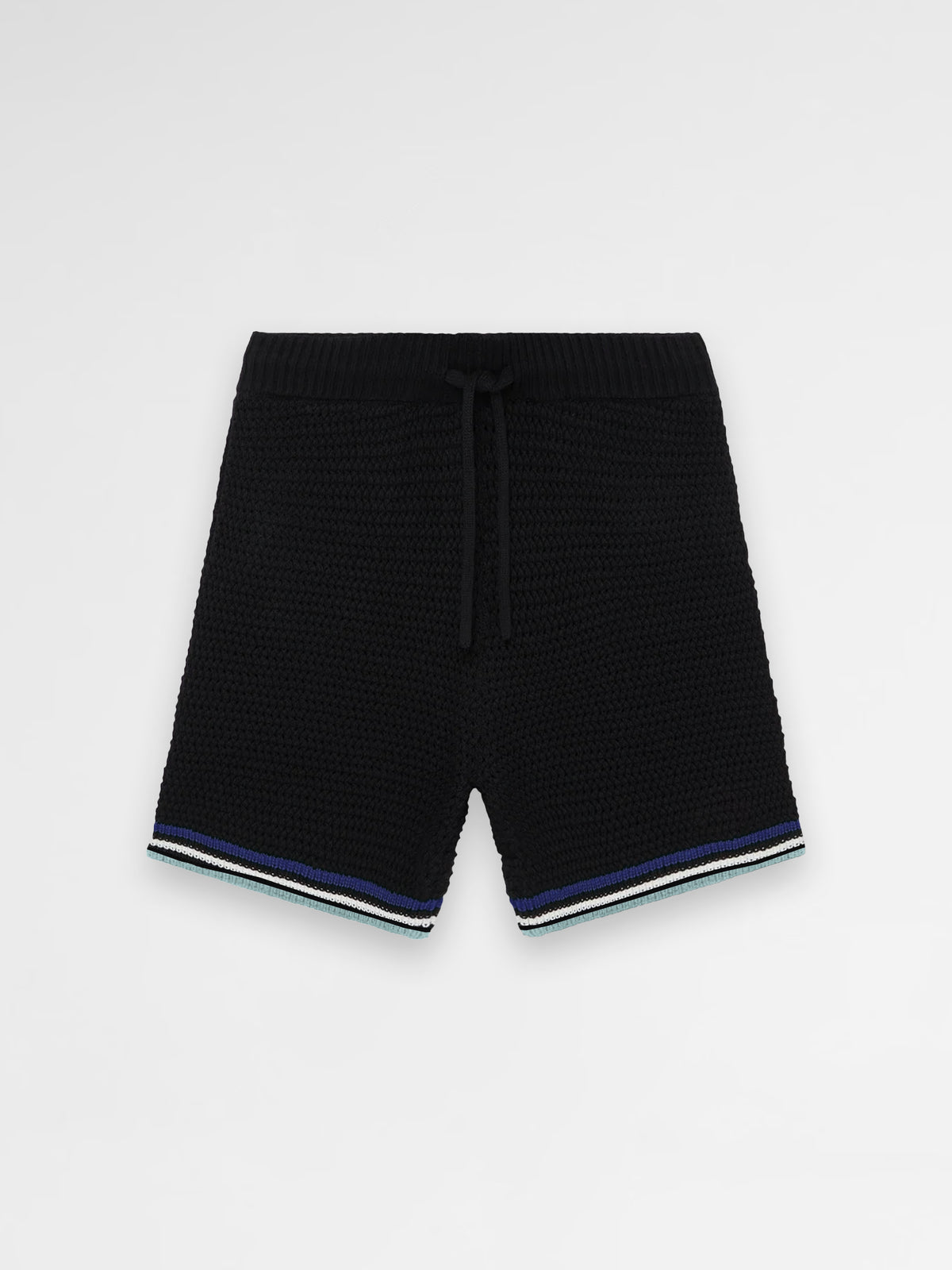 CREW Milano Tennis Shorts Knitwear Black Stripes