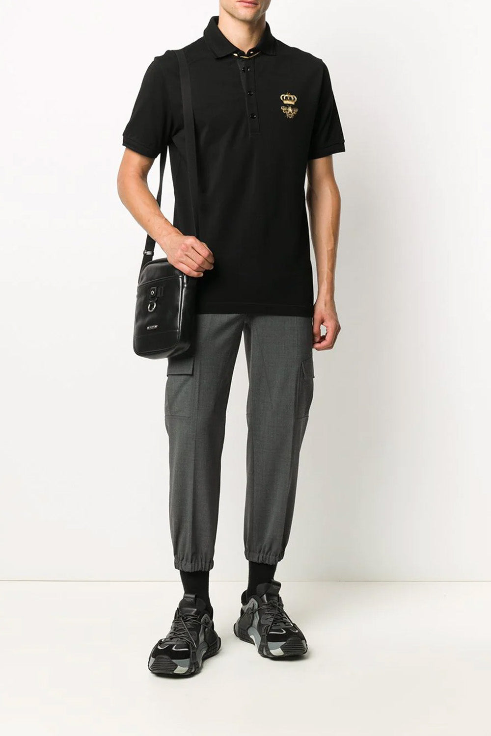 Dolce & Gabbana logo embroidered polo shirt