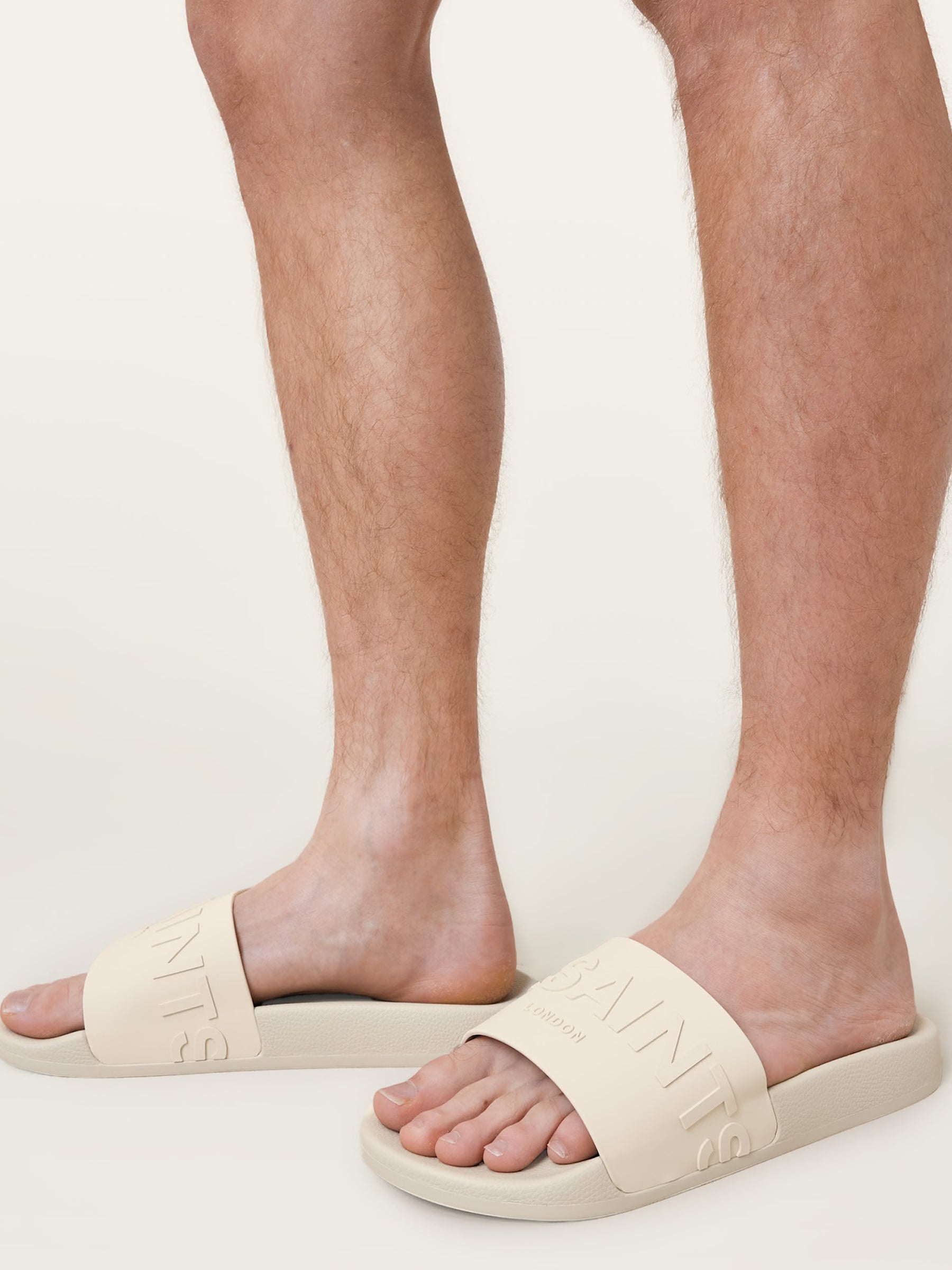 Allsaints Biggy Slip On Logo Sliders