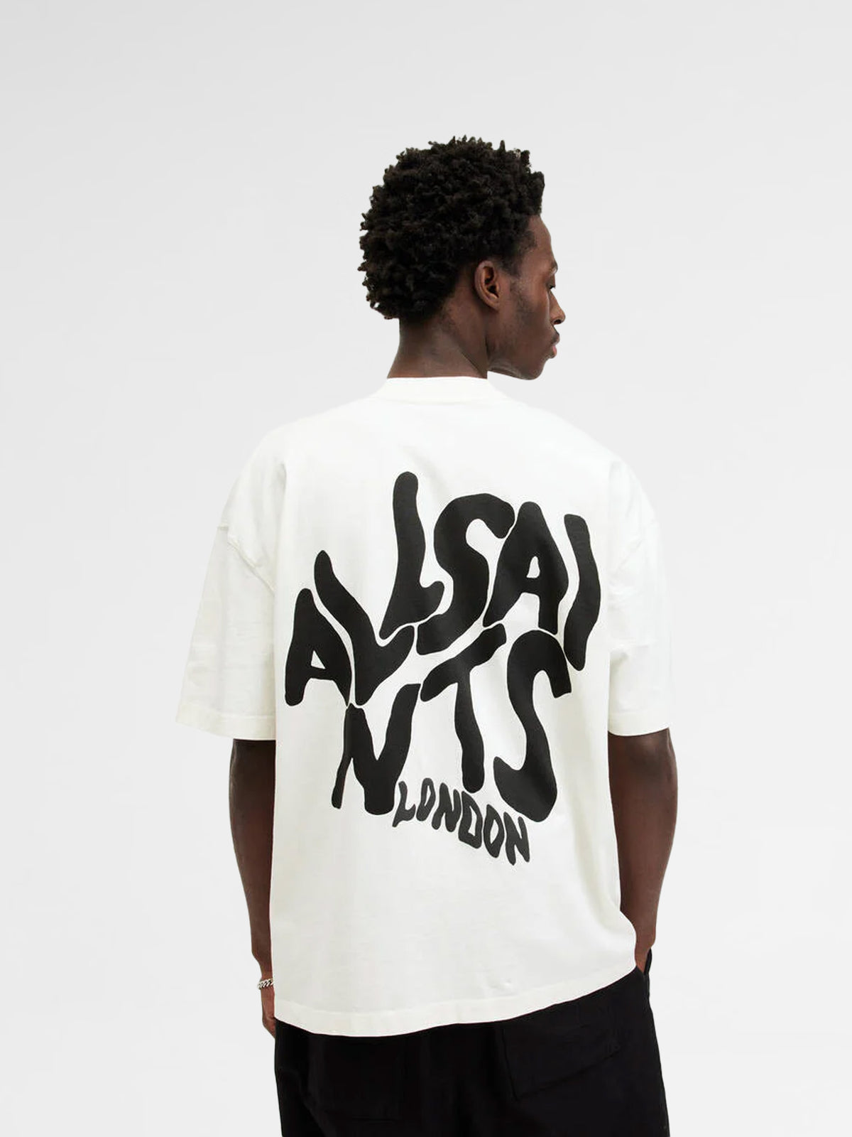 Allsaints Orlando Ashen White T-Shirt M066PC-7266